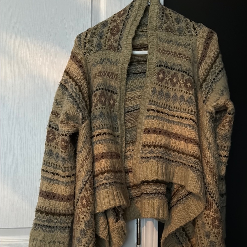 Size XL Women's Multicolor Sweater Cardigan